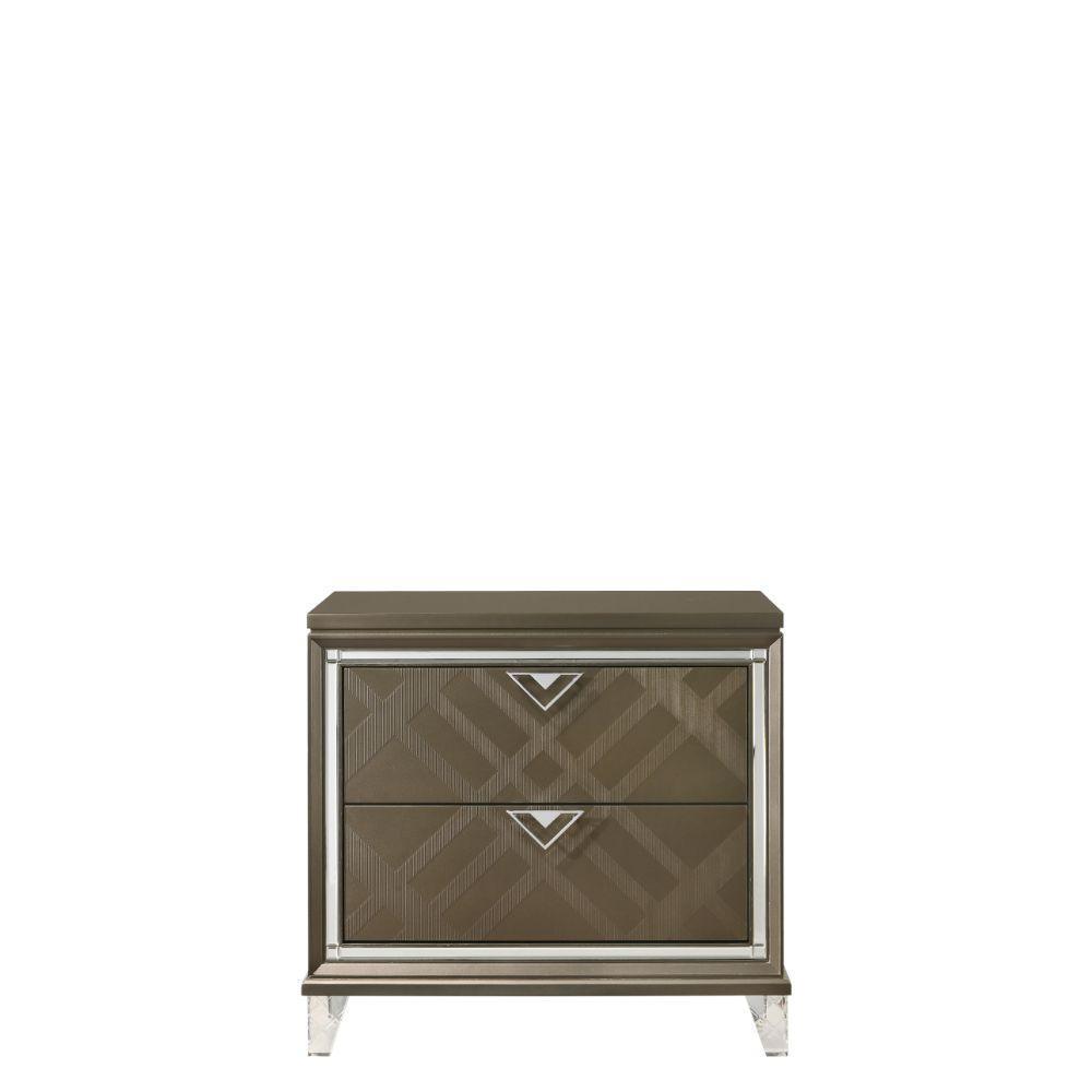 ACME Skylar Nightstand, Dark Champagne FredCo