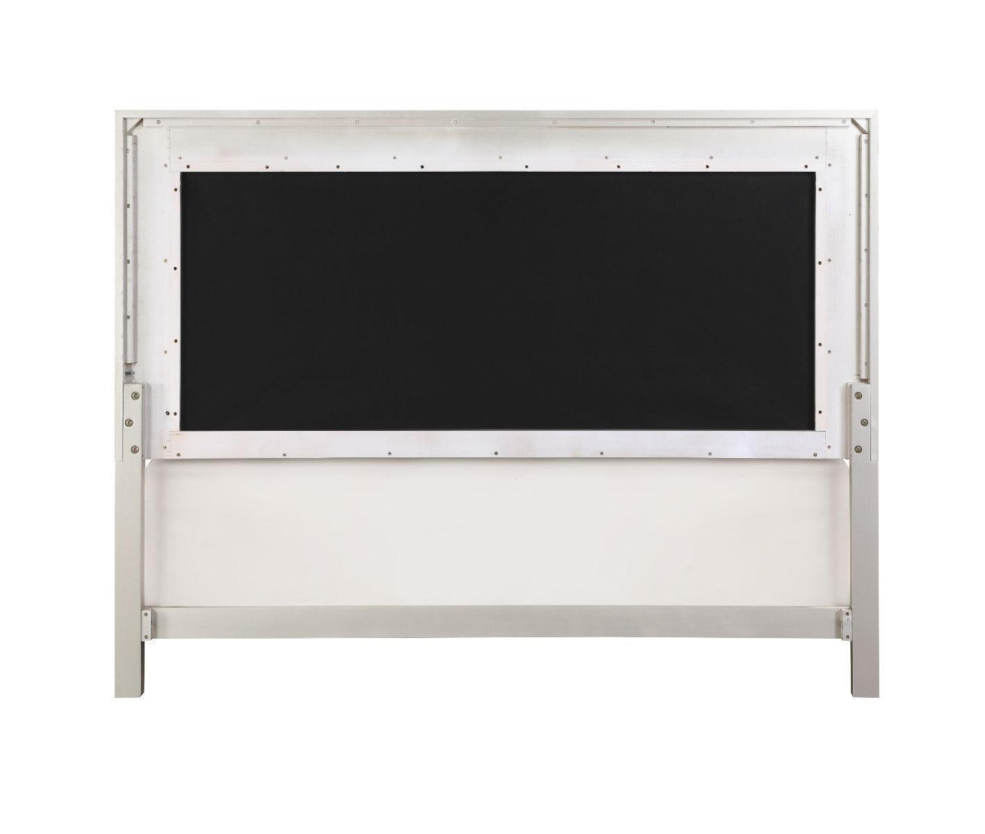 ACME Sliverfluff Eastern King Bed, PU & Champagne Finish FredCo