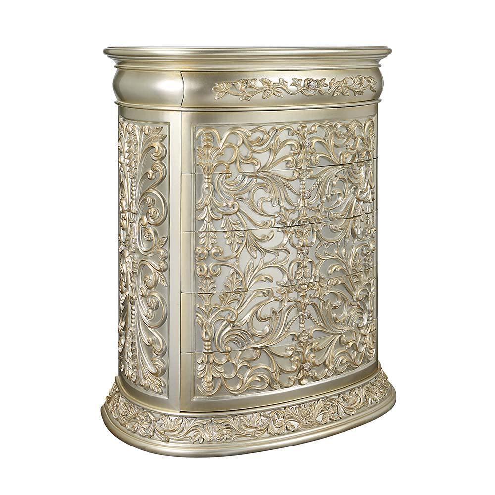ACME Sorina Chest, Antique Gold Finish FredCo