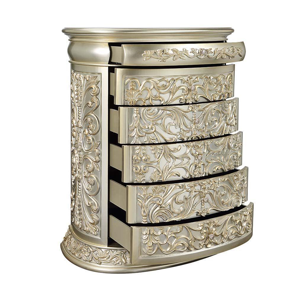 ACME Sorina Chest, Antique Gold Finish FredCo