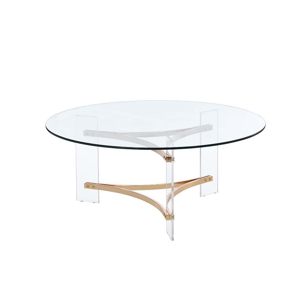 ACME Sosi Coffee Table , Gold Finish FredCo