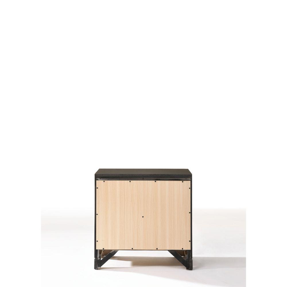 ACME Soteris Nightstand , Antique Gray FredCo