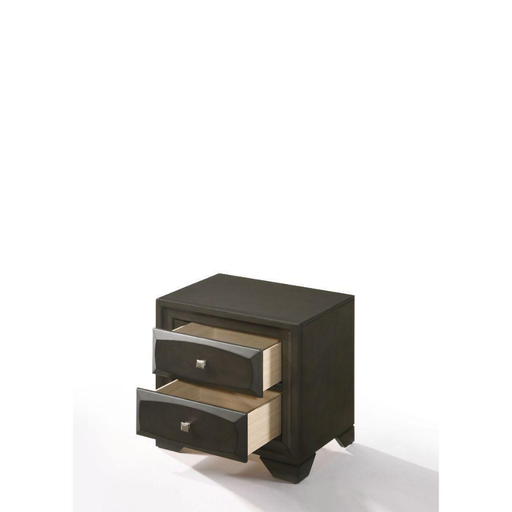 ACME Soteris Nightstand , Antique Gray FredCo
