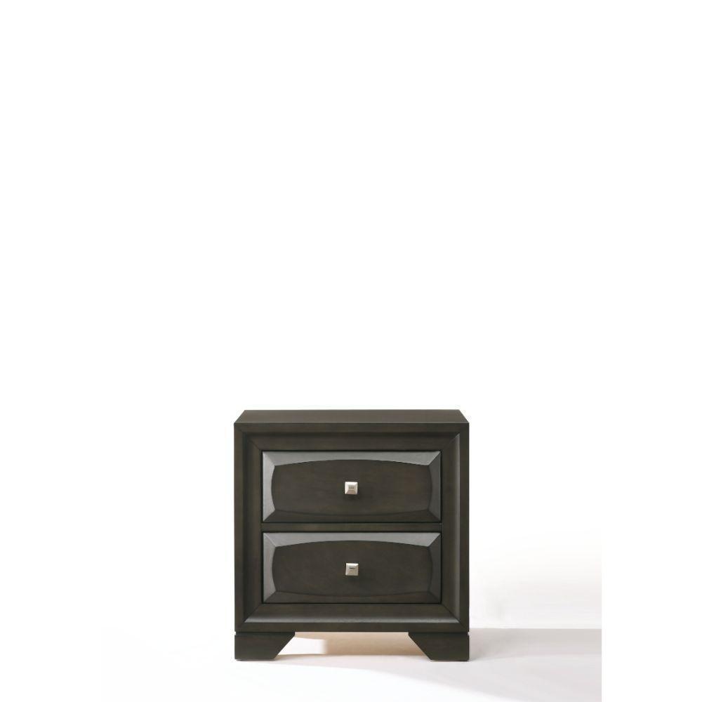 ACME Soteris Nightstand , Antique Gray FredCo