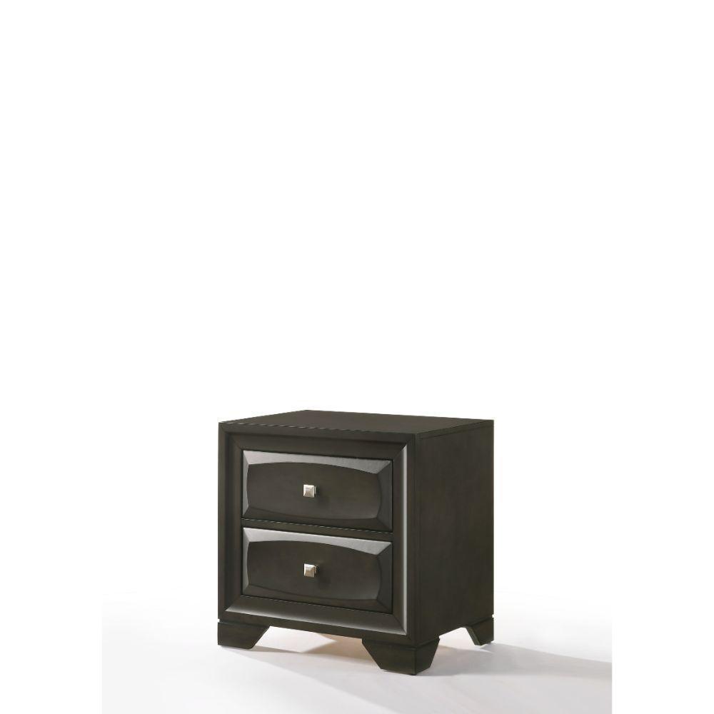 ACME Soteris Nightstand , Antique Gray FredCo