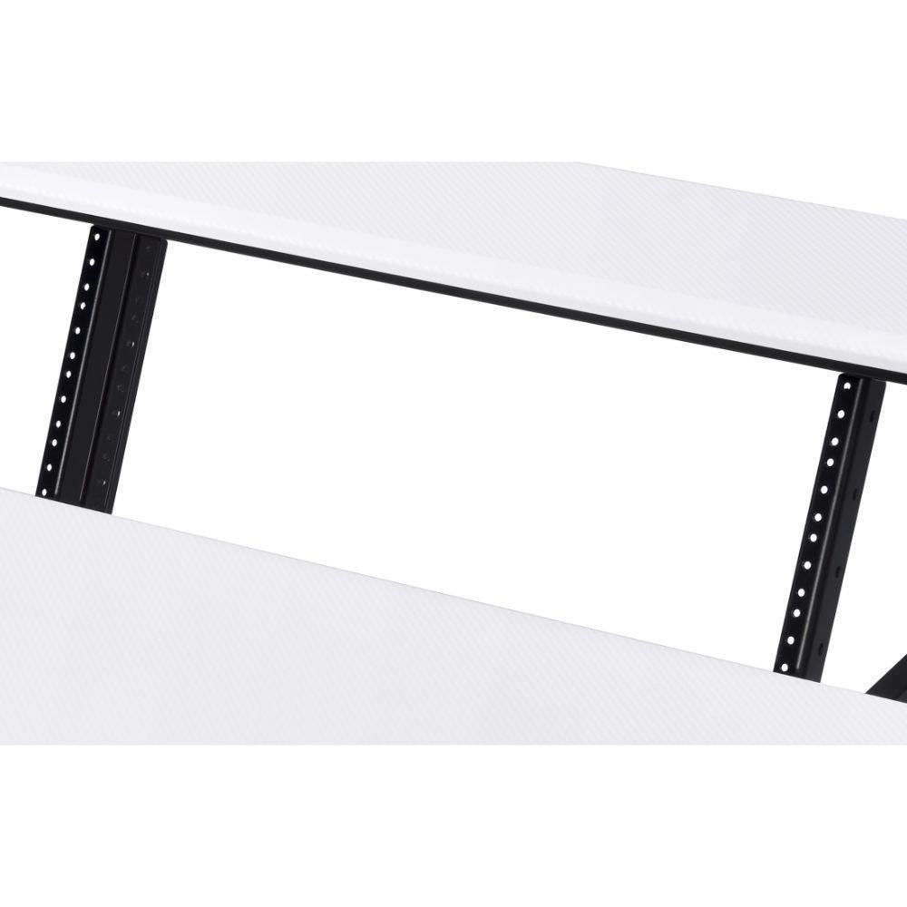 ACME Suitor Music Recording Studio Desk, White & Black FredCo