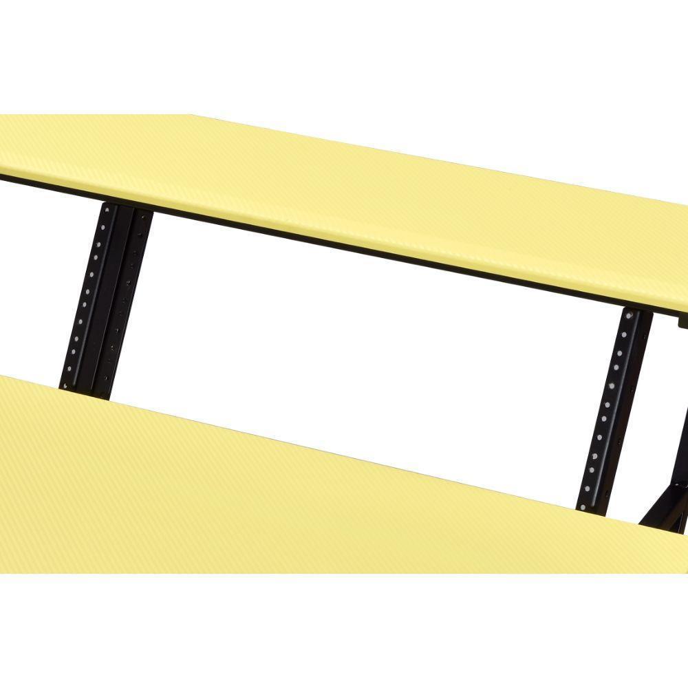 ACME Suitor Music Recording Studio Desk, Yellow & Black FredCo