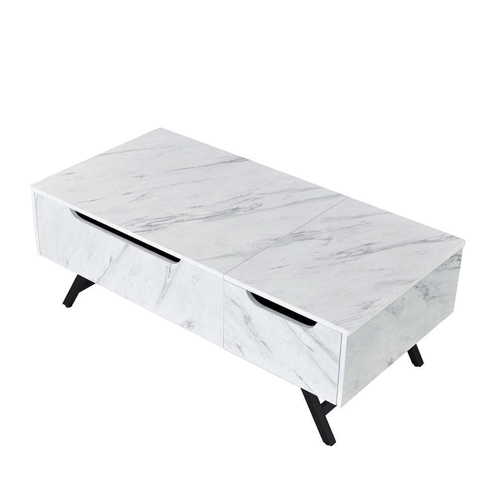 ACME Throm Coffee Table w/Lift Top, White Finish FredCo
