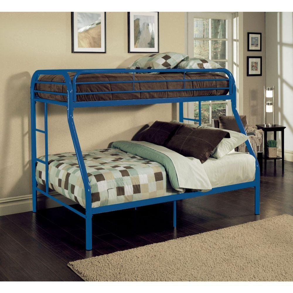 ACME Tritan Twin/Full Bunk Bed, Blue FredCo