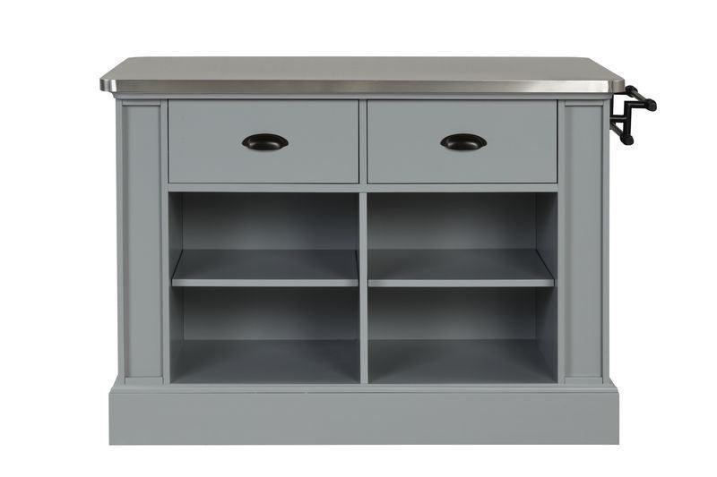 ACME Urrur Kitchen Island, Gray Finish FredCo
