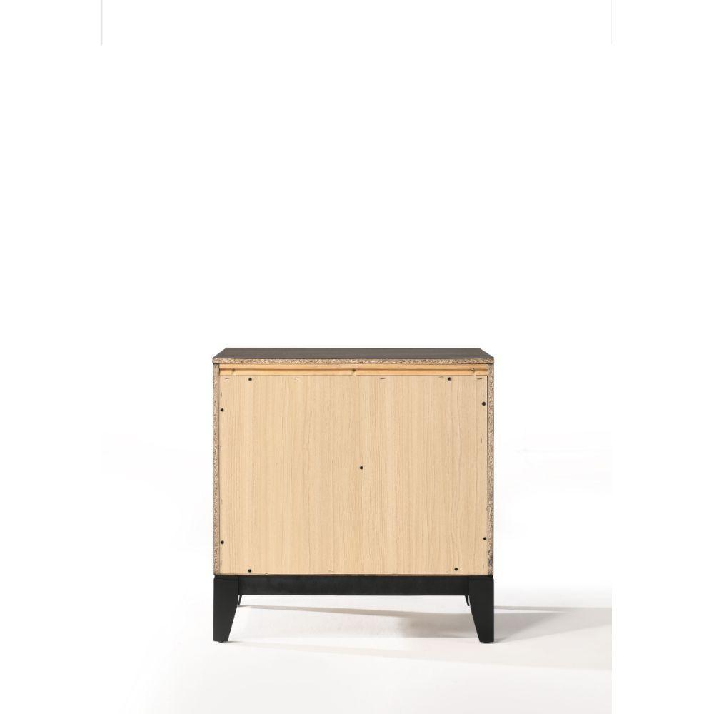 ACME Valdemar Nightstand , Weathered Gray FredCo