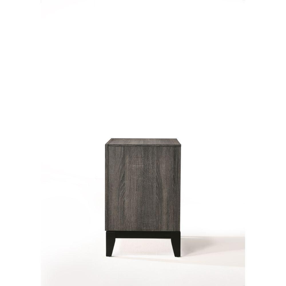 ACME Valdemar Nightstand , Weathered Gray FredCo