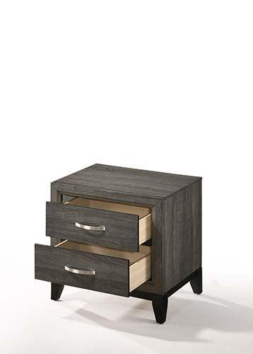 ACME Valdemar Nightstand , Weathered Gray FredCo