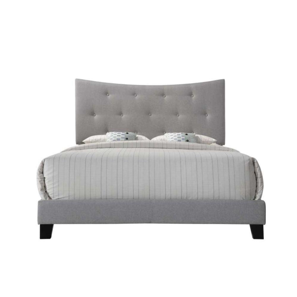 ACME Venacha Queen Bed, Gray Fabric FredCo