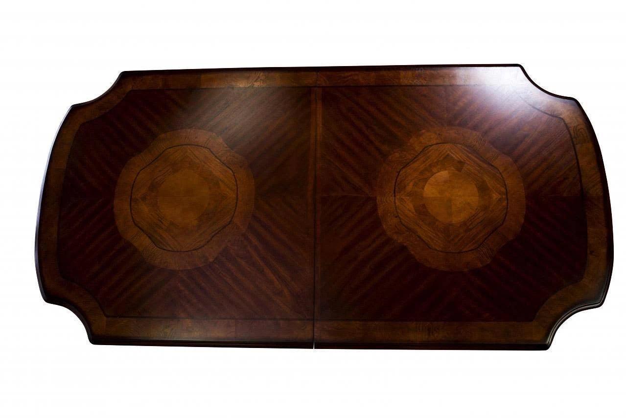 ACME Vendome Dining Table w/Double Pedestal, Cherry 136" 62000 FredCo