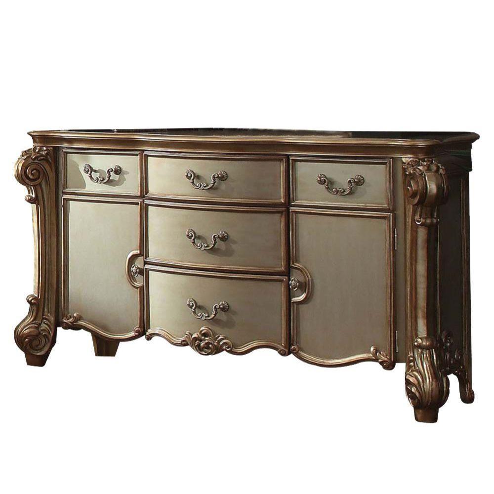ACME Vendome Dresser, Gold Patina & Bone FredCo