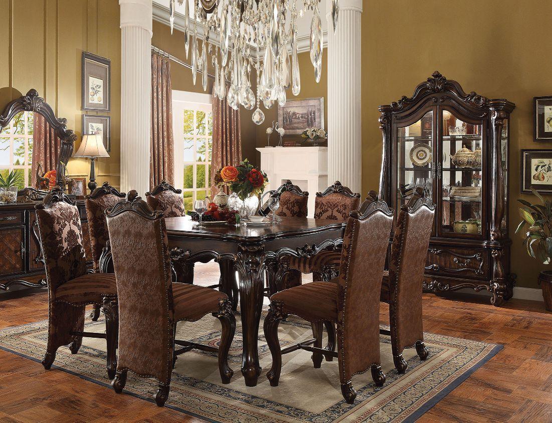 ACME Versailles Counter Height Table, Cherry Oak FredCo