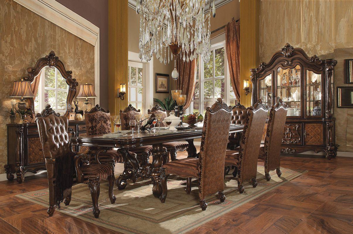 ACME Versailles Dining Table, Cherry Oak 61100 FredCo