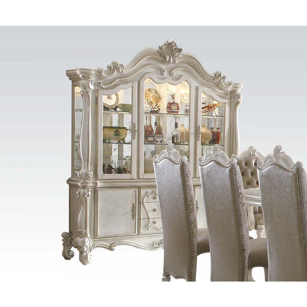 ACME Versailles Hutch & Buffet, Bone White 61134 FredCo