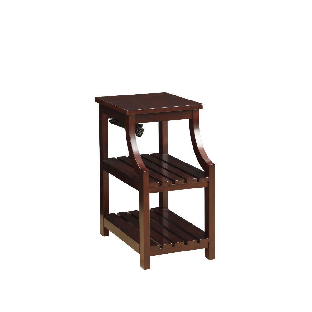 ACME Wasaki Side Table (USB), Espresso FredCo