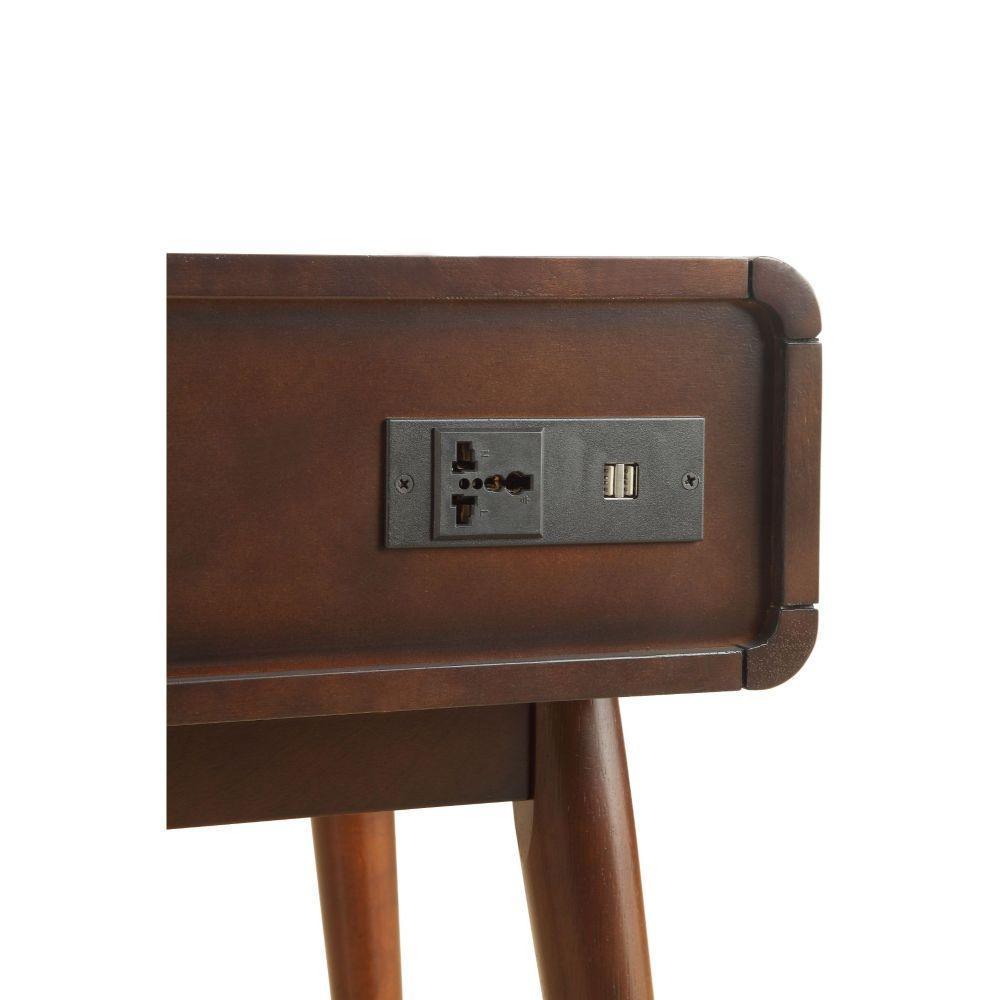 ACME Wasaki Side Table (USB), Espresso FredCo