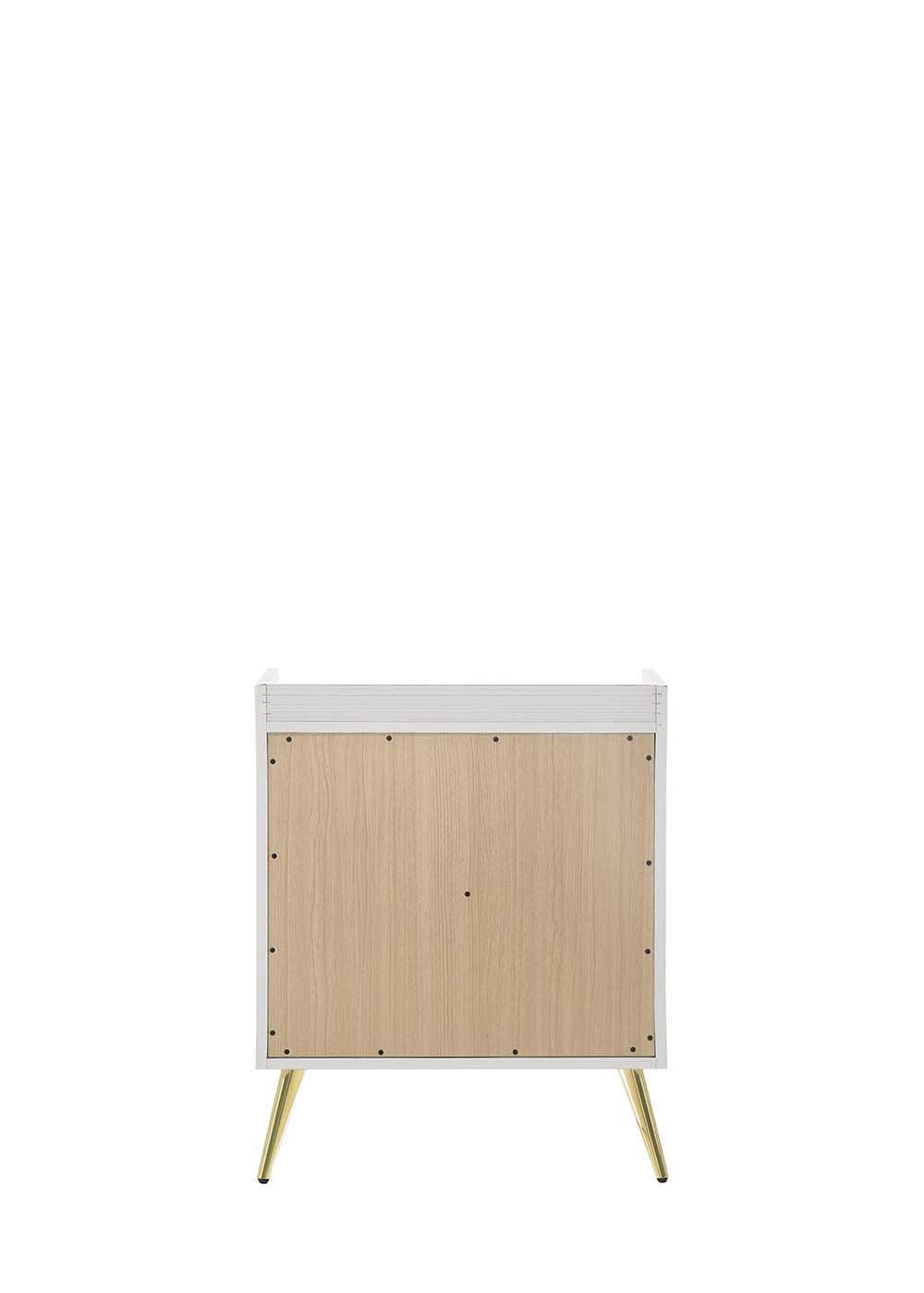 ACME Zeena Nightstand, White Finish FredCo