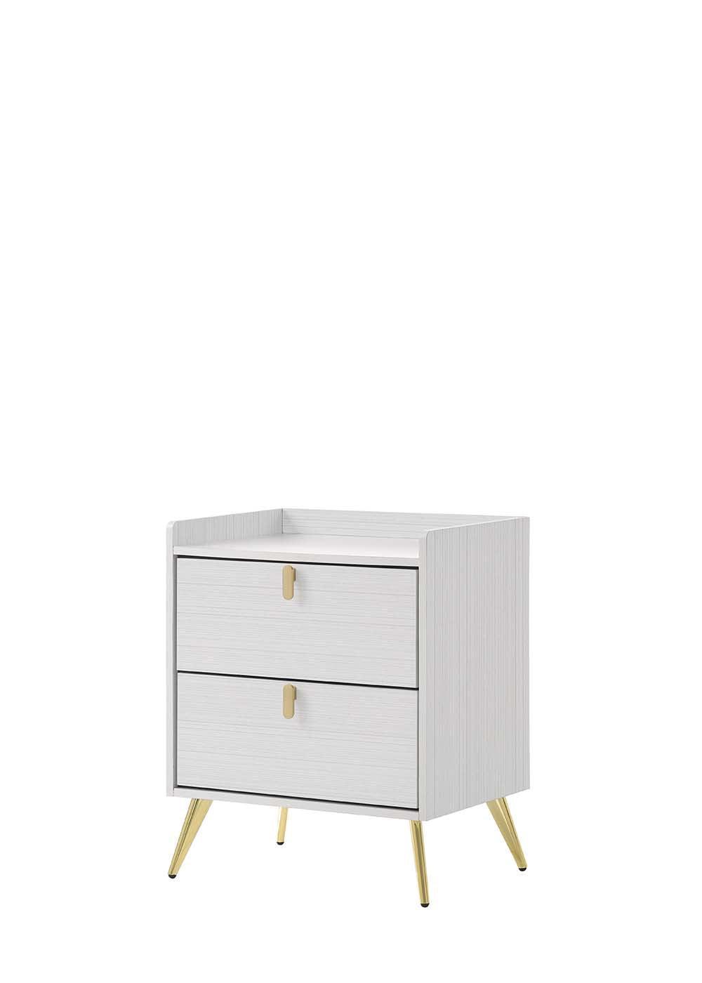 ACME Zeena Nightstand, White Finish FredCo