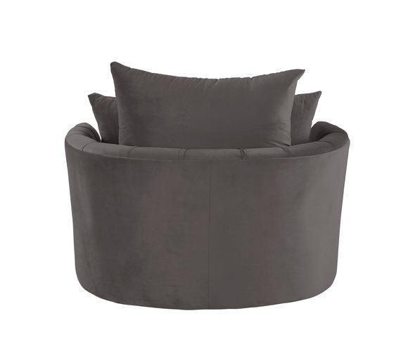 ACME Zunyas Accent Chair w/Swivel, Gray Velvet FredCo