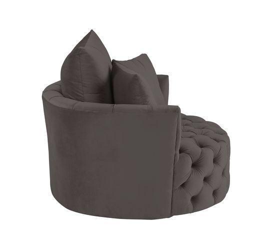 ACME Zunyas Accent Chair w/Swivel, Gray Velvet FredCo
