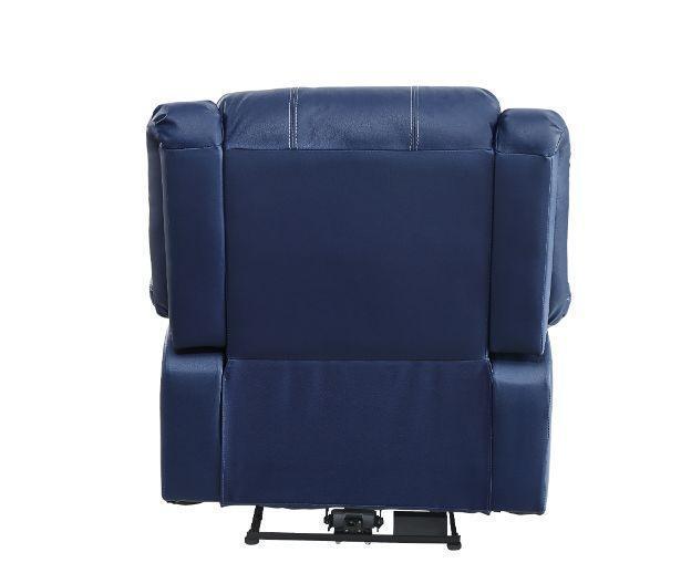 ACME Zuriel Power Recliner, Blue PU FredCo