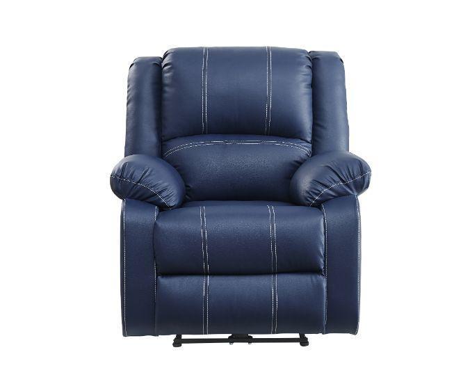 ACME Zuriel Power Recliner, Blue PU FredCo