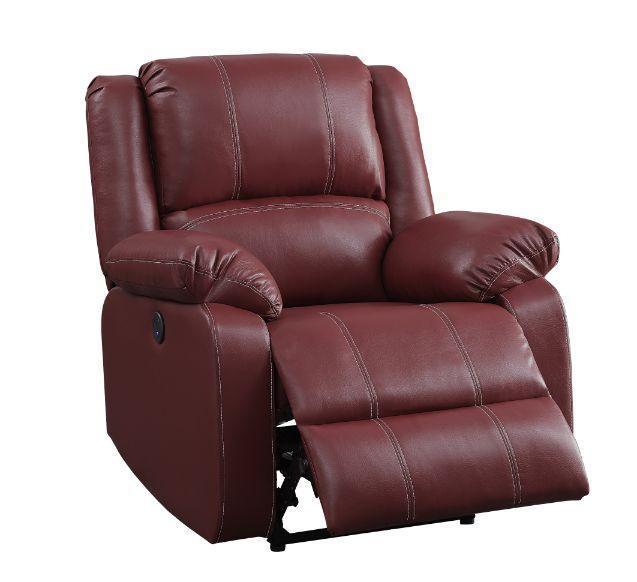 ACME Zuriel Power Recliner, Red PU FredCo