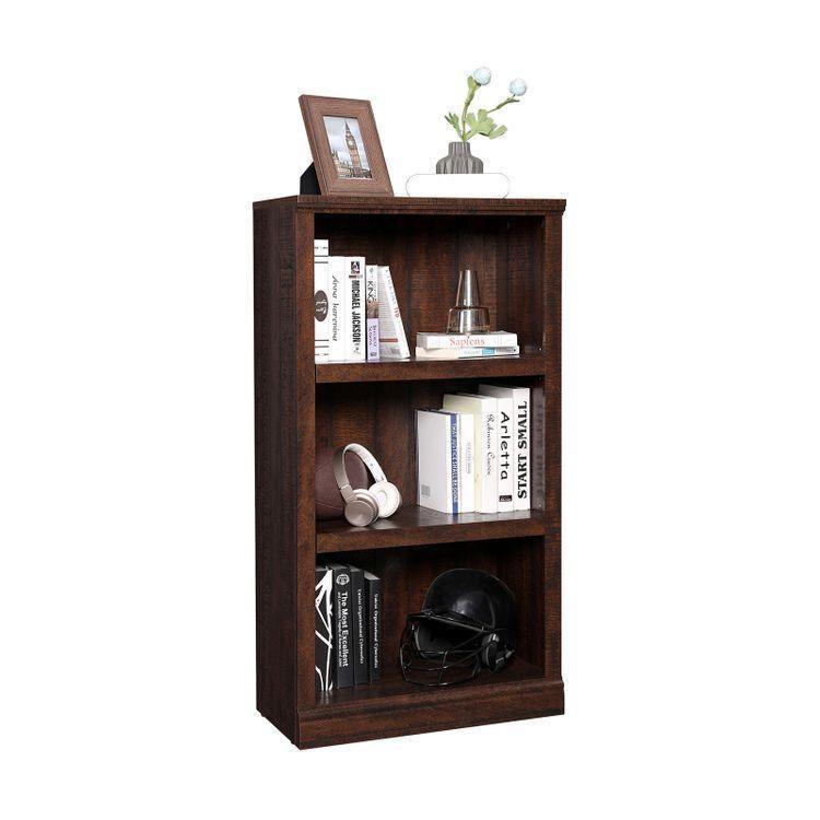 Adjustable Shelves Wooden Bookcase FredCo