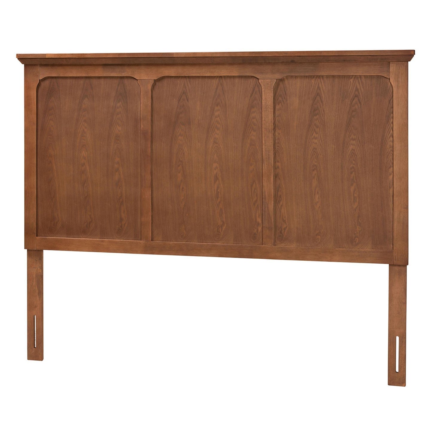 Alarice Classic and Traditional Ash Walnut Finished Wood Queen Size Headboard FredCo