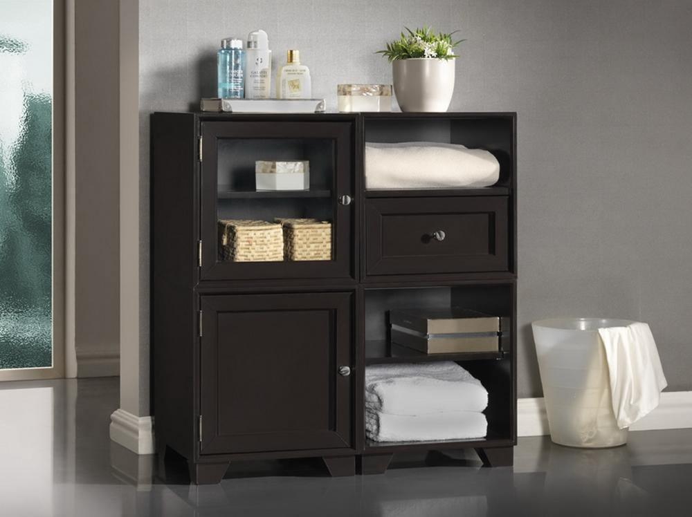 Alaska Dark Brown Modular Storage Cabinet FredCo