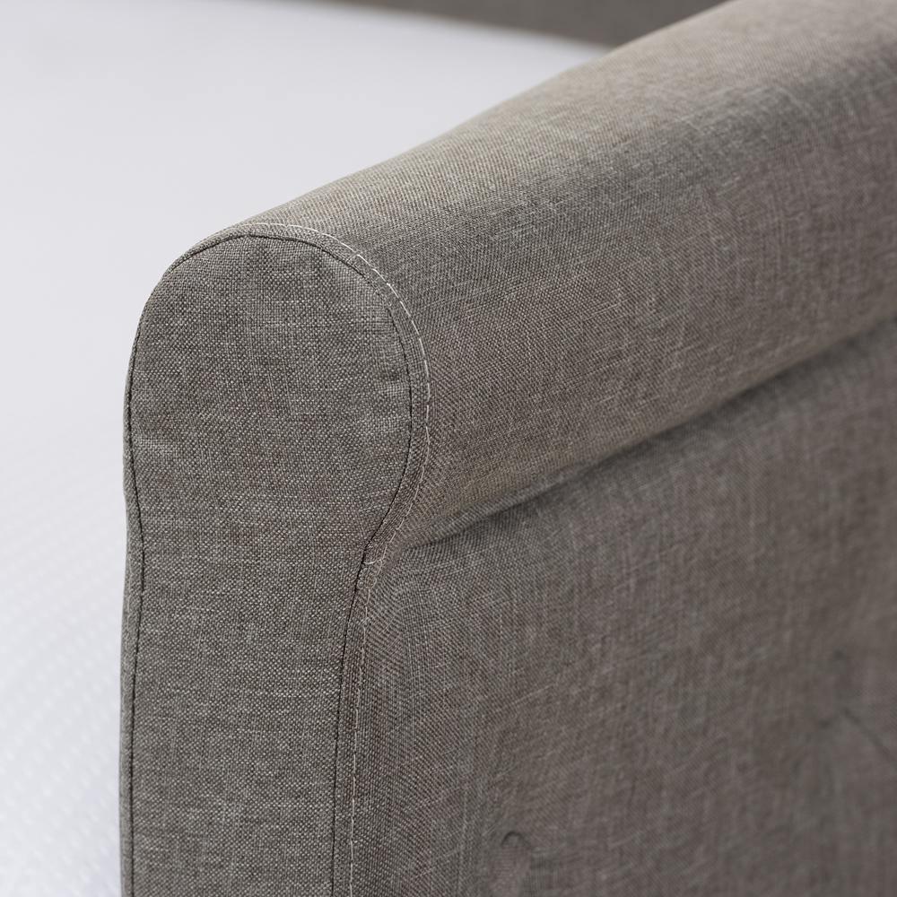 Alena Modern and Contemporary Light Grey Fabric Daybed with Trundle FredCo
