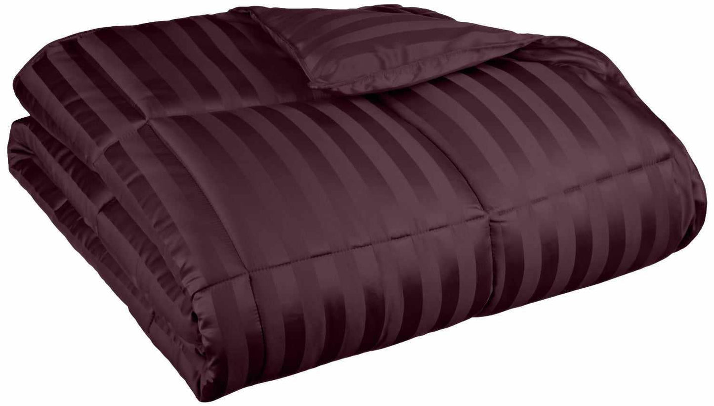 All Season Down Alternative 1 inch Stripes Comforter FredCo