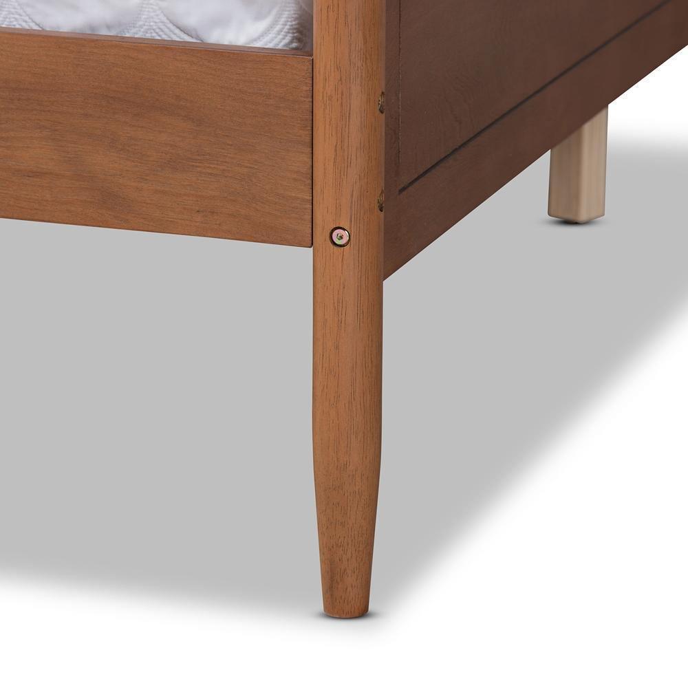 Alya Classic Traditional Farmhouse Walnut Brown Finished Wood Full Size Daybed FredCo