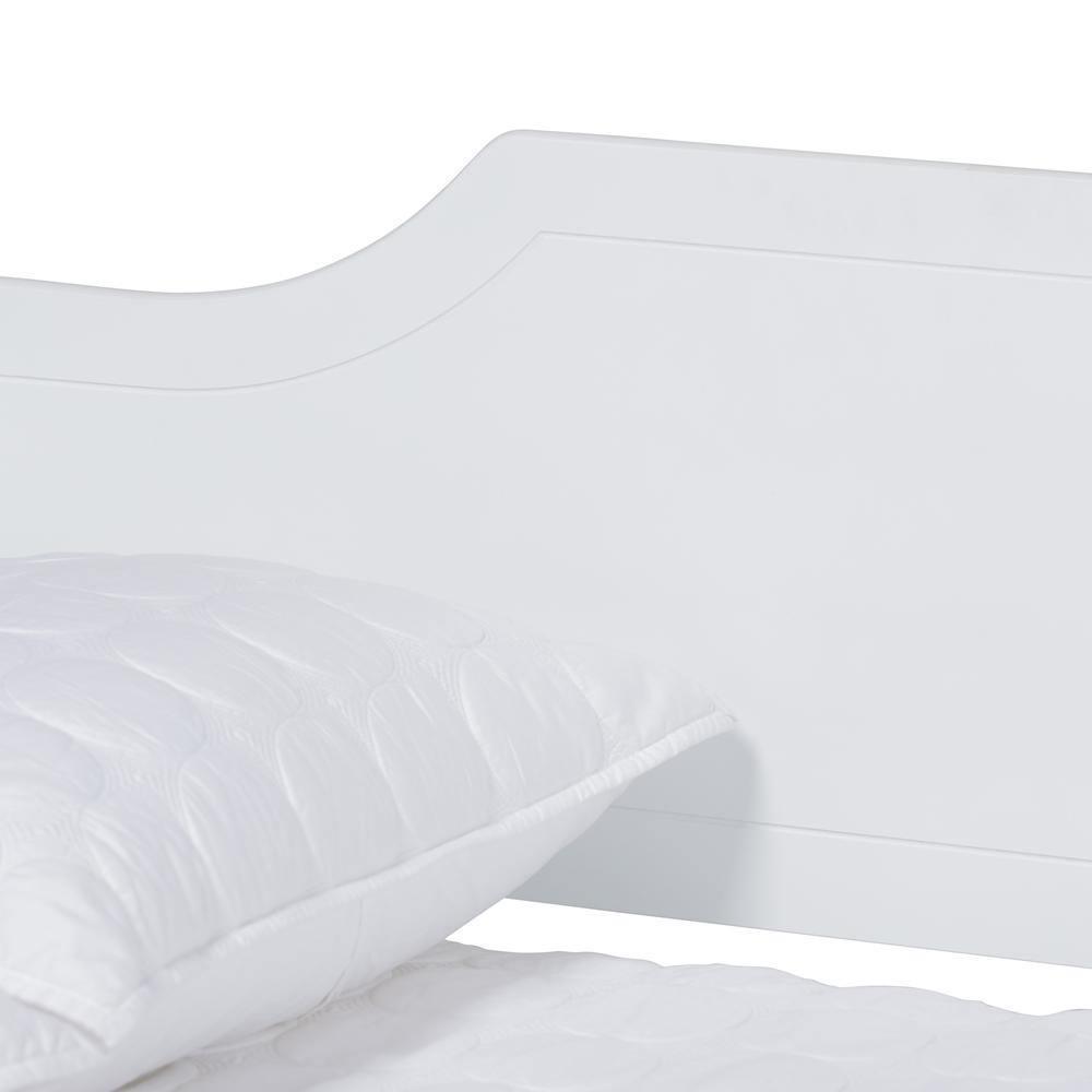 Alya Classic Traditional Farmhouse White Finished Wood Full Size Daybed FredCo