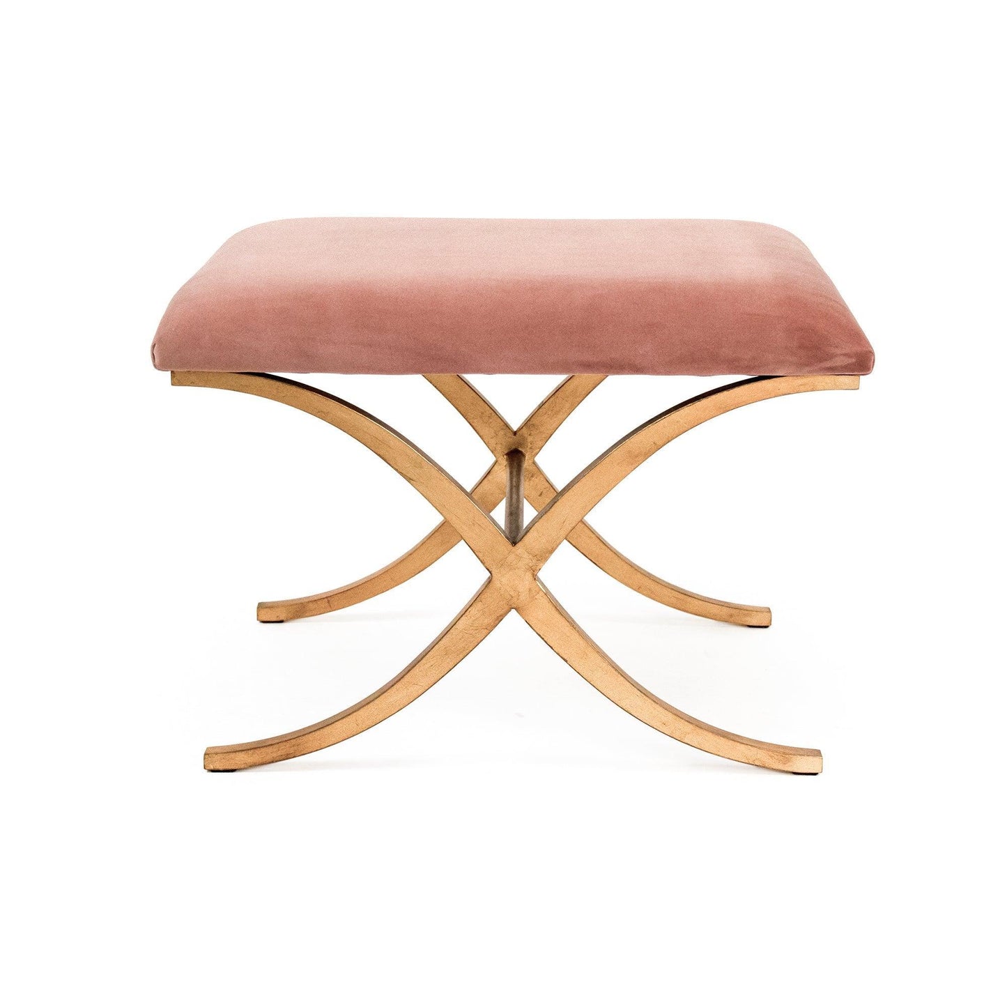 Amara Bench, Rose Velvet FredCo