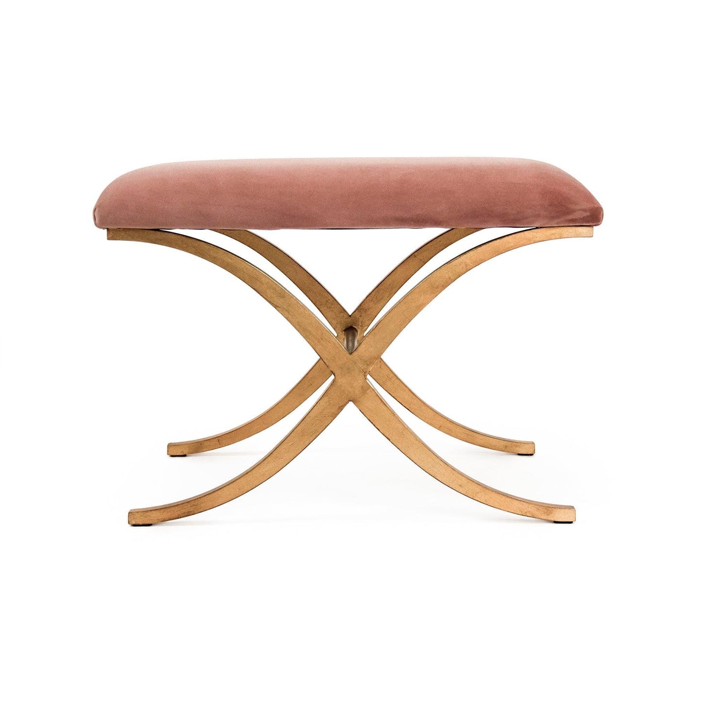 Amara Bench, Rose Velvet FredCo