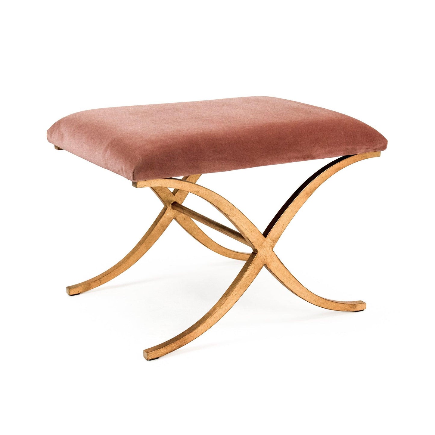 Amara Bench, Rose Velvet FredCo