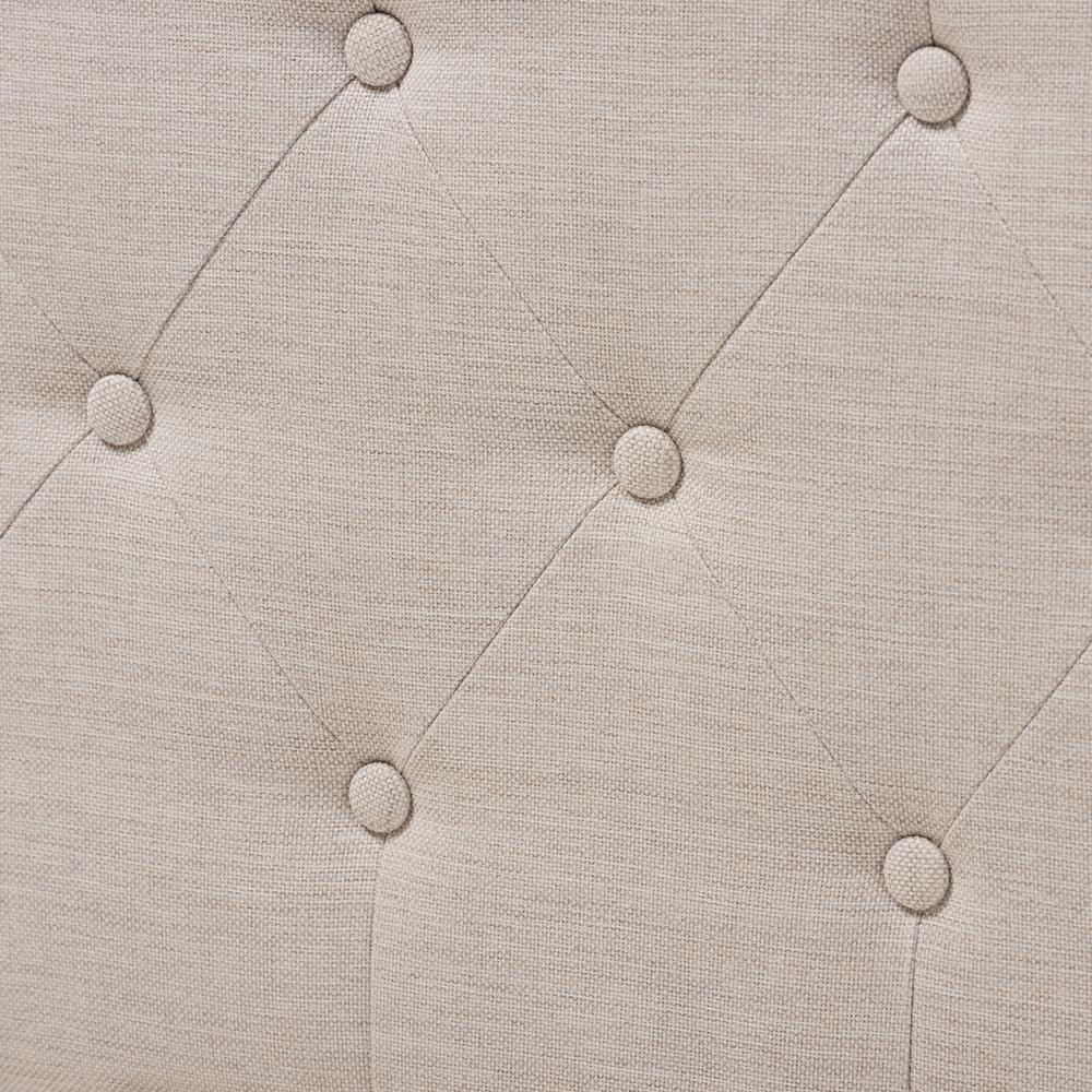 Amaya Modern and Contemporary Light Beige Fabric Upholstered Full Size Daybed FredCo