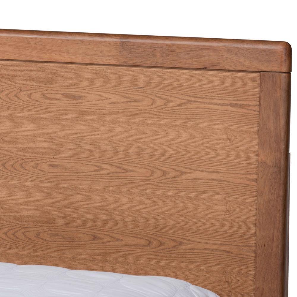 Aras Modern and Contemporary Transitional Ash Walnut Brown Finished Wood Full Size 3-Drawer Platform Storage Bed FredCo