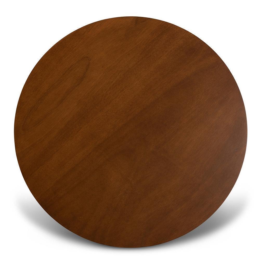 Aspen Modern and Contemporary Grey Fabric Upholstered and Walnut Brown Finished Wood 5-Piece Dining Set FredCo