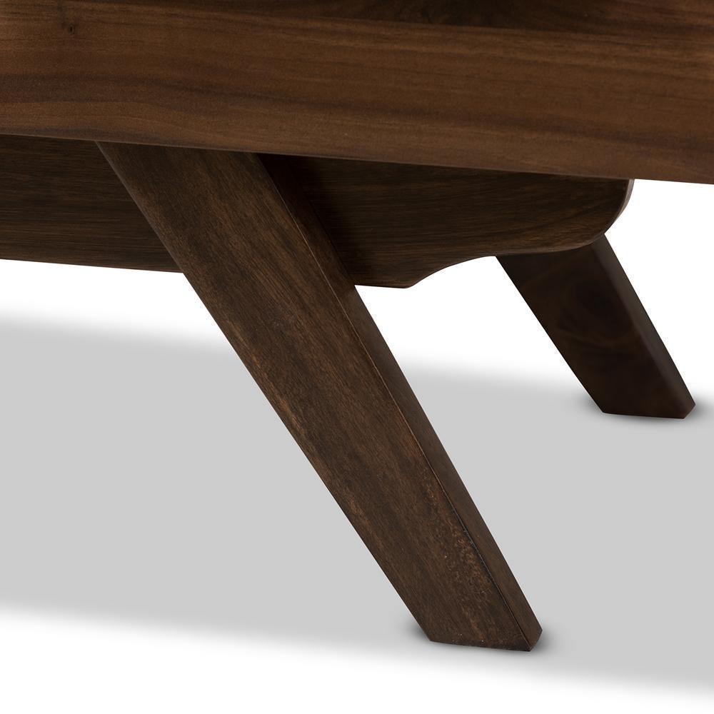Auburn Mid-Century Modern Walnut Brown Finished Wood 6-Drawer Dresser FredCo
