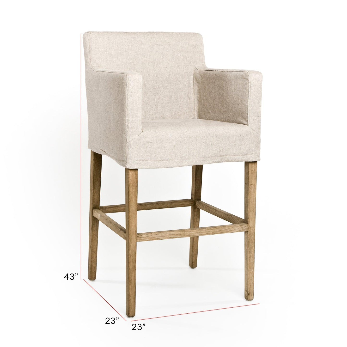 Avignon Slipcover Bar Stool XL2001-Bar Stool E255 A003 FredCo