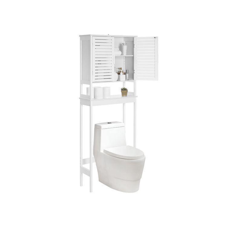 Bamboo Over-The-Toilet Storage White FredCo