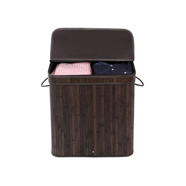 Bamboo Rectangular Laundry Hamper FredCo