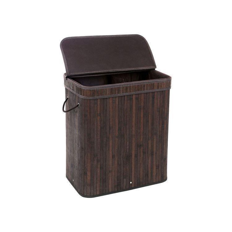 Bamboo Rectangular Laundry Hamper FredCo